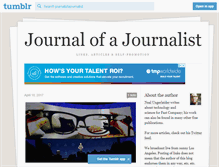 Tablet Screenshot of journalofajournalist.com